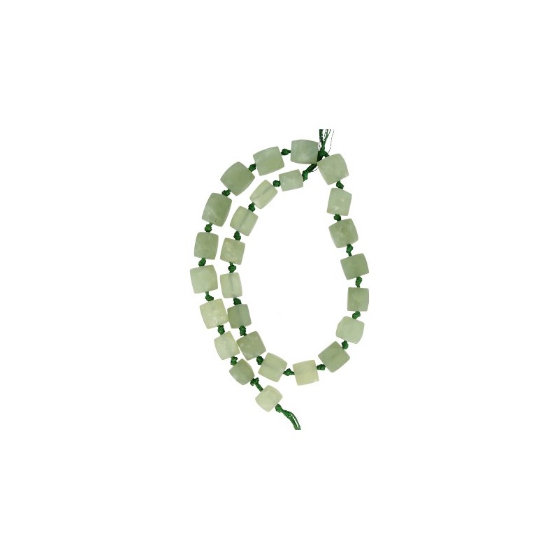 Edelstein Perlen-Strang Jade geknotet