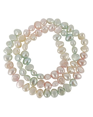 Edelstein Perlen-Strang Perlen Pastelmix (6 mm)