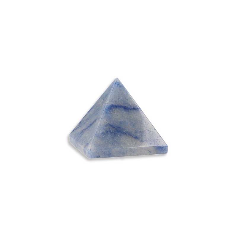 Edelstein Pyramide Blauer Blauquarz (25 mm)