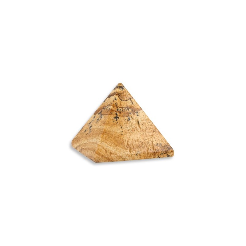 Edelstein Pyramide Jaspis Landschaft (40 mm)