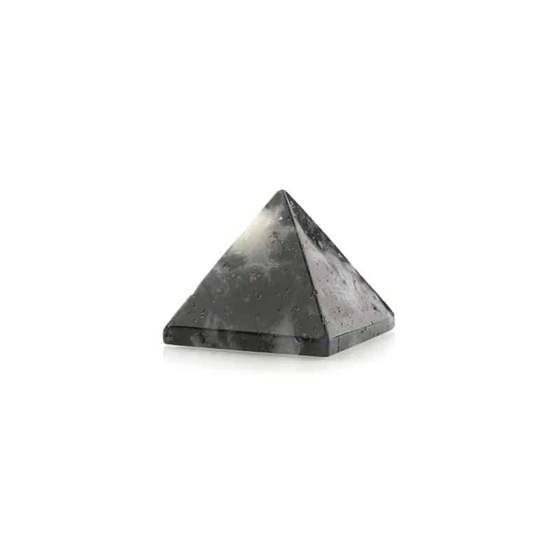 Edelstein Pyramide Moosachat (25 mm)