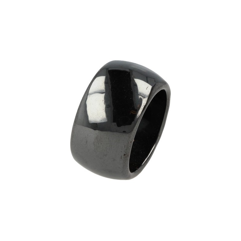 Edelstein Ring H-matit Magnet (Gr-e 22)