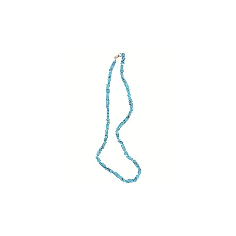 Edelstein Splitterkette Howlith blau (gef-rbt)