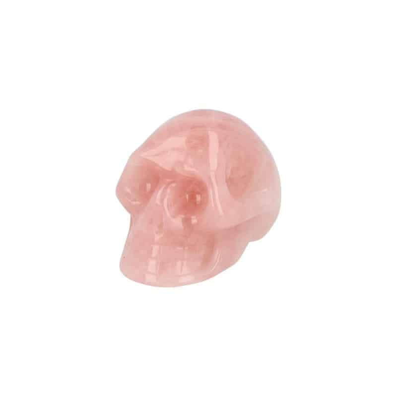 Edelstein Totenkopf Rosenquarz (60 mm) unter Edelsteine & Mineralien - Edelstein Formen - Kristallsch?del