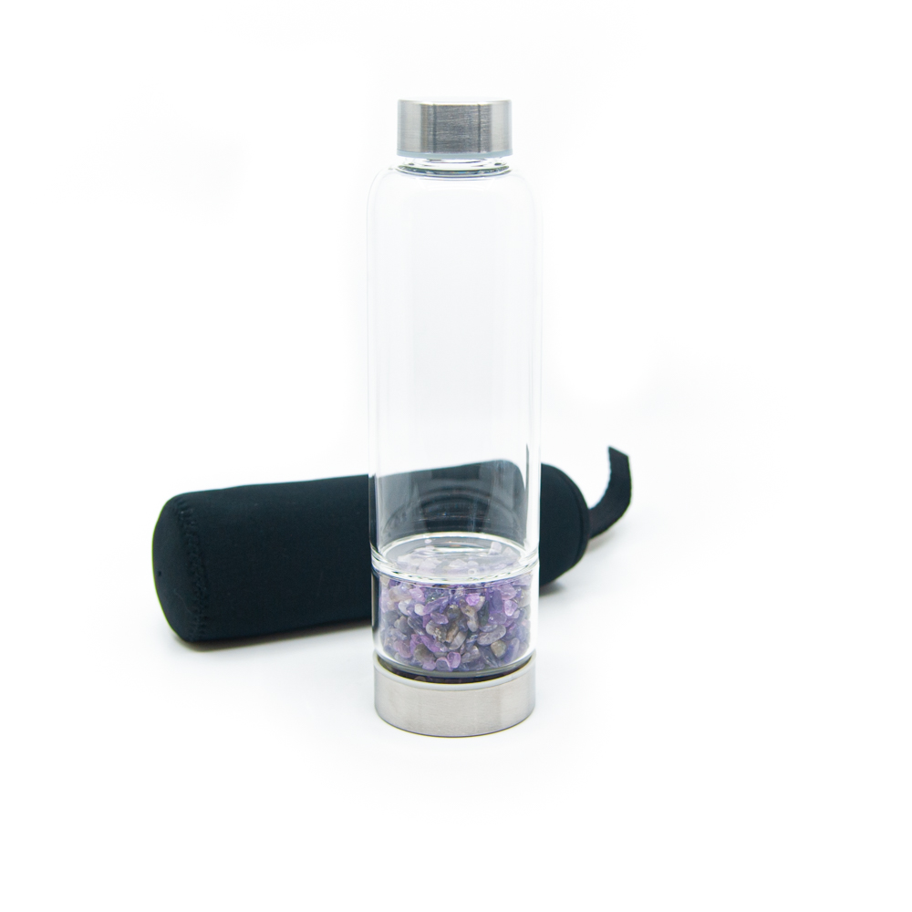 Edelstein-Wasserflasche Amethyst