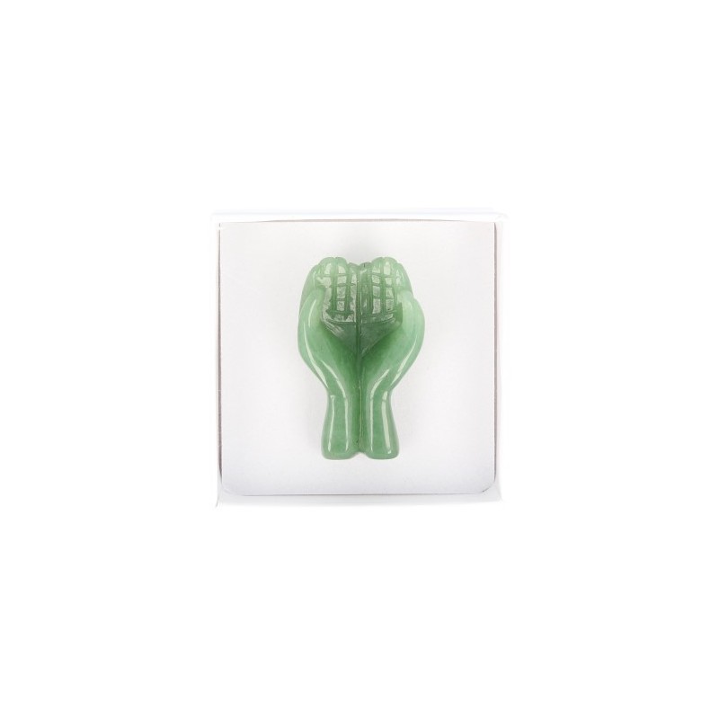 Edelsteine Skulptur H-nde gr-ner Aventurin