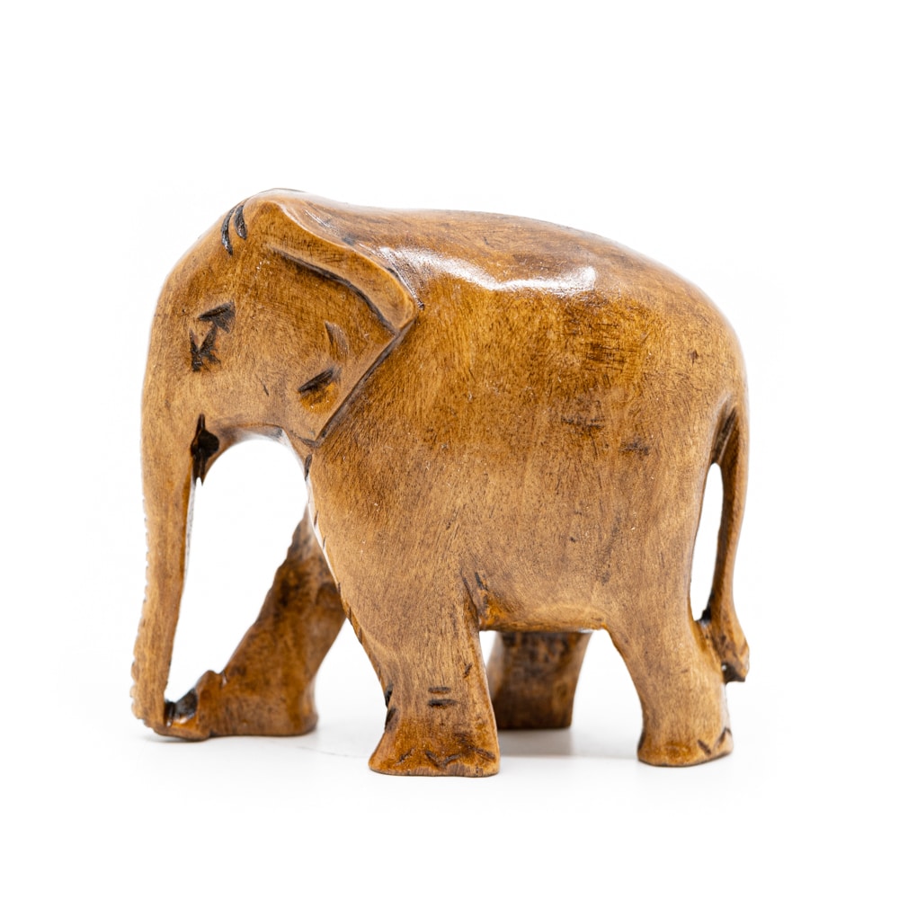 Elefanten-Statue aus Holz (8 cm)