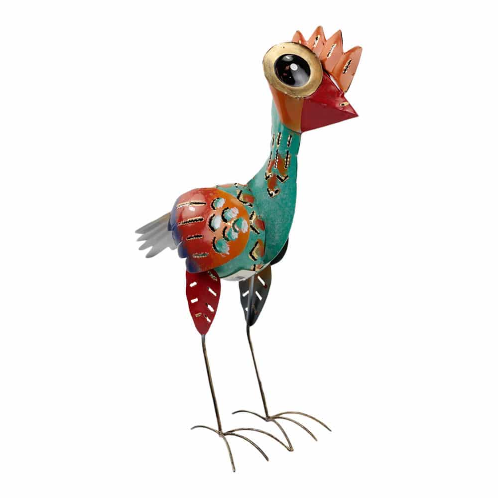 Emu aus Metall T-rkis (34 x 20 x 11 cm)