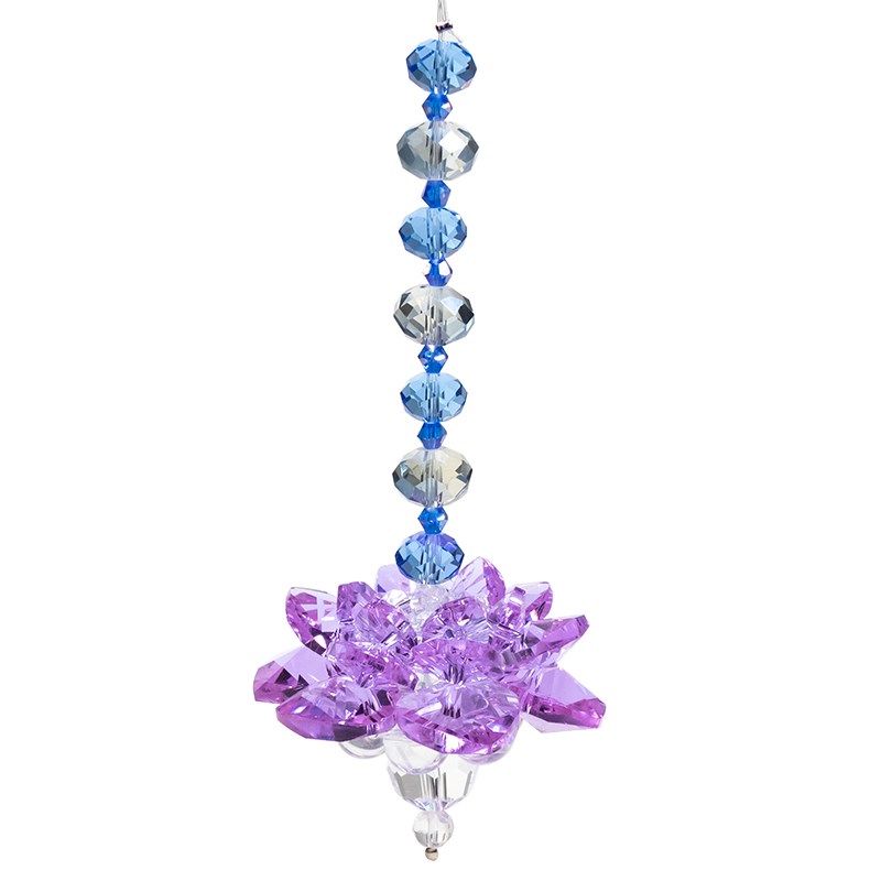 Feng Shui Kristalllotus violett