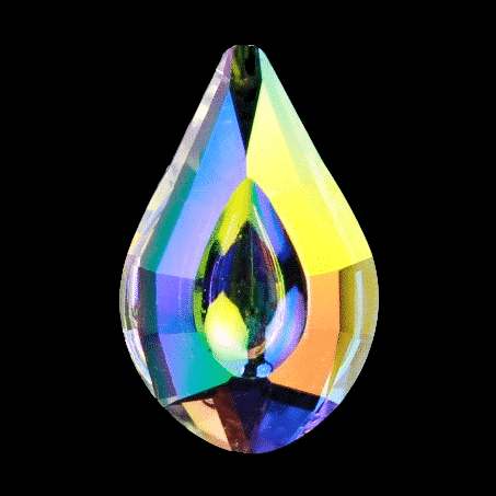 Feng Shui Regenbogenkristall-Bindi AAA Qualit-t (dunkles perlmutt)