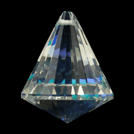 Feng Shui Regenbogenkristall-Kegel AAA Qualit-t (dunkles perlmutt)