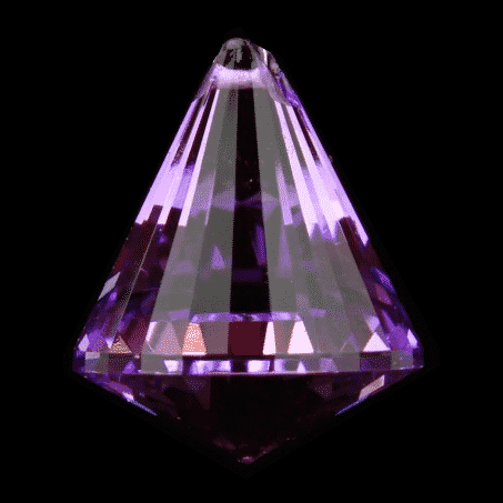 Feng Shui Regenbogenkristall-Kegel AAA Qualit-t (violett)