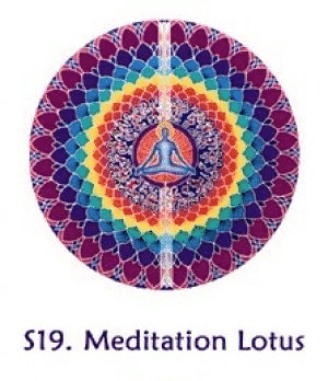 Fensterbilder Meditations-Lotus