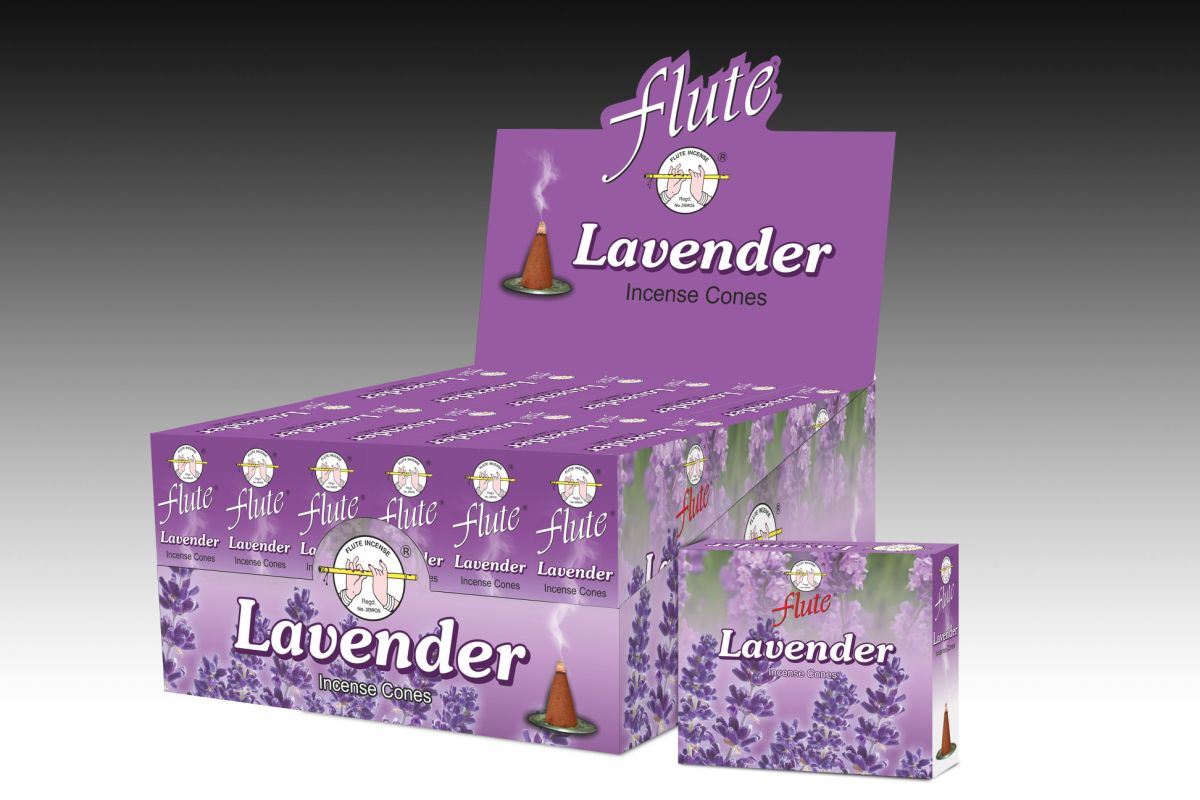 Flute R-ucherkegel Lavendel (6er Pack) unter Weihrauch - Weihrauchmarken - Flute Weihrauch - Weihrauch - Weihrauch Arten - Weihrauch R?ucherkegel