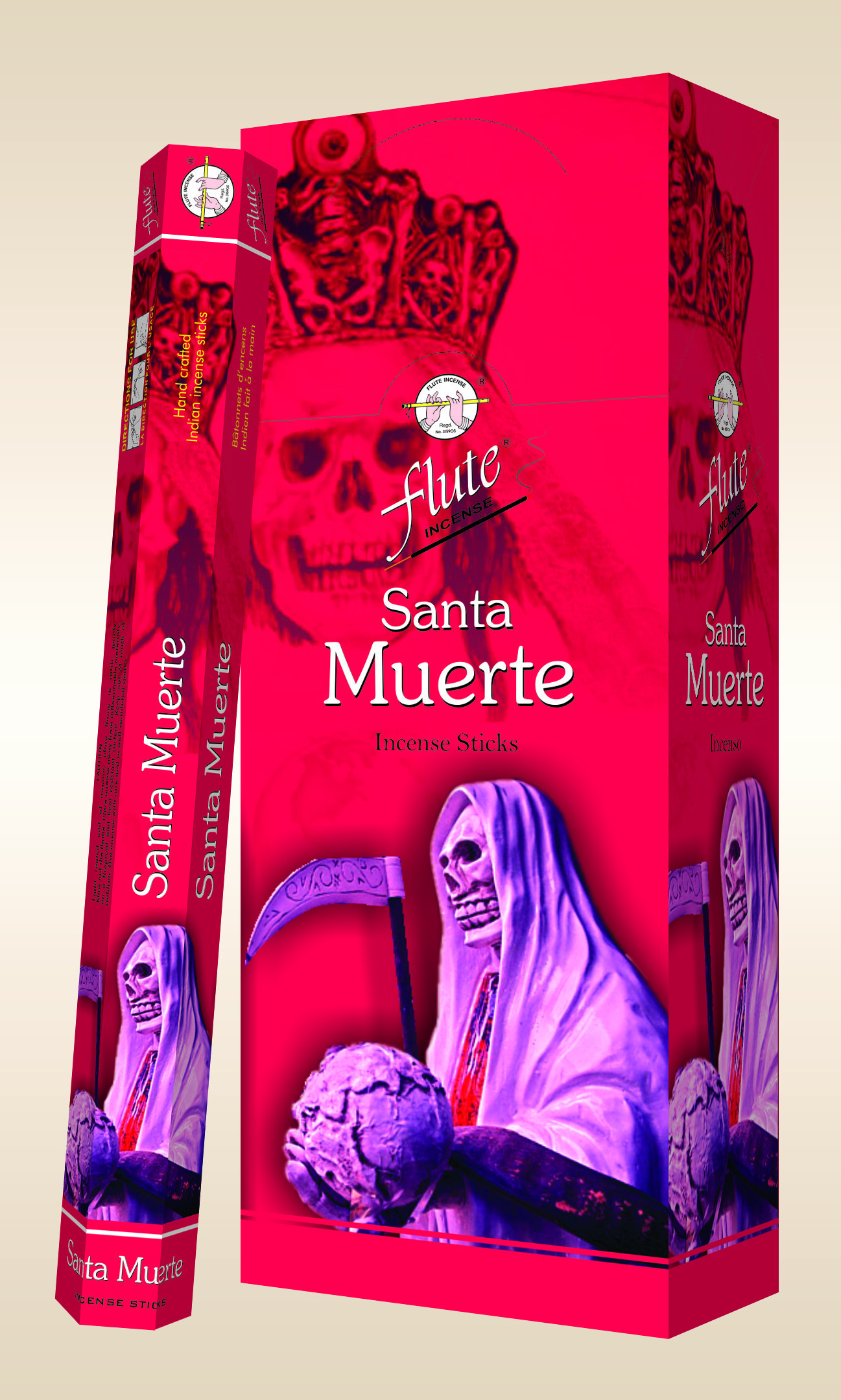 Flute Weihrauch Santa Muerte (6er Pack)