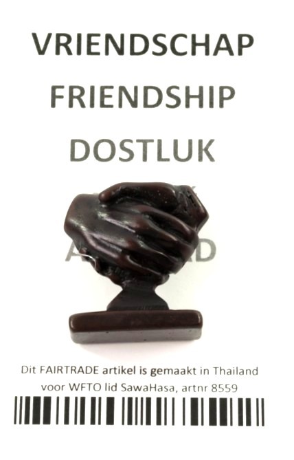 Freundschaft Hand Polystone (3 cm)