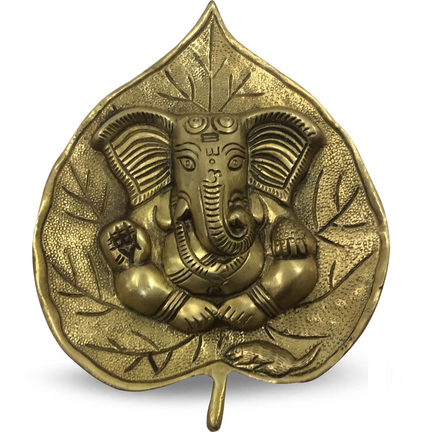Ganesh auf Blatt (14 x 20 cm)