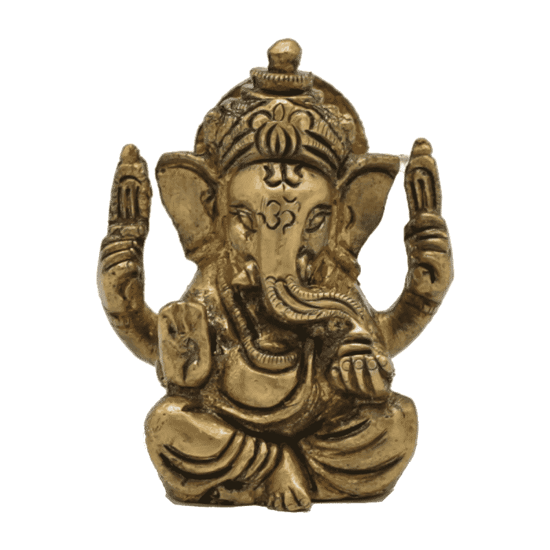 Ganesh Messing Miniatur - 5 cm unter Home & Living - Spirituelle Figuren - Ganesha Figuren - Home & Living - Spirituelle Figuren - Hinduistische G?tterfiguren