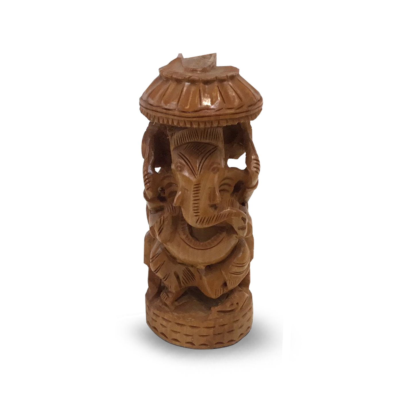 Ganesh mit Schirmholz - 13 cm