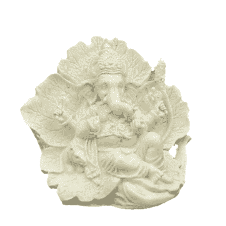 Ganesh Statue Ridhi Sidhi wei- - 12 cm