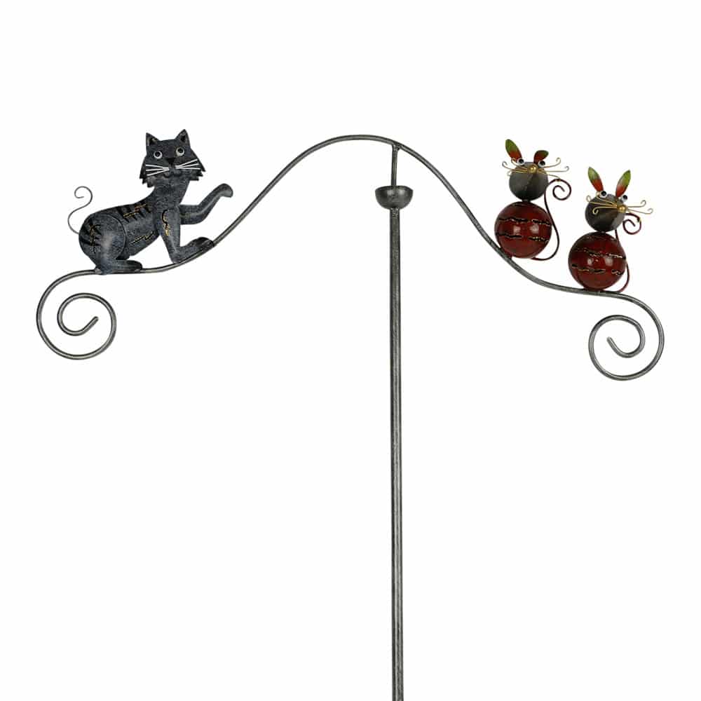 Garten Stick Balans Katze und Maus