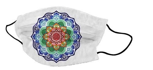 Gesicht Abdeckung - Maske Mandala Lotus