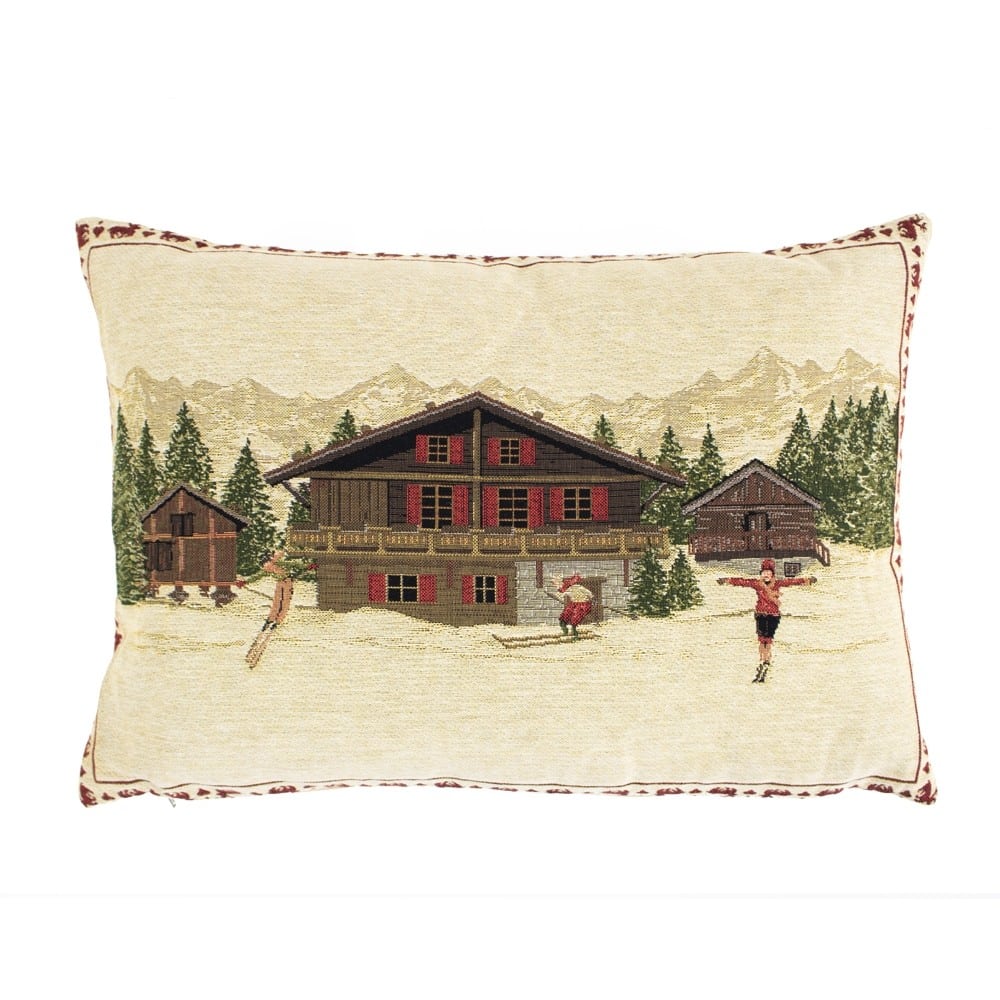 Gobelin Kissen Chalet (45 x 31 cm)