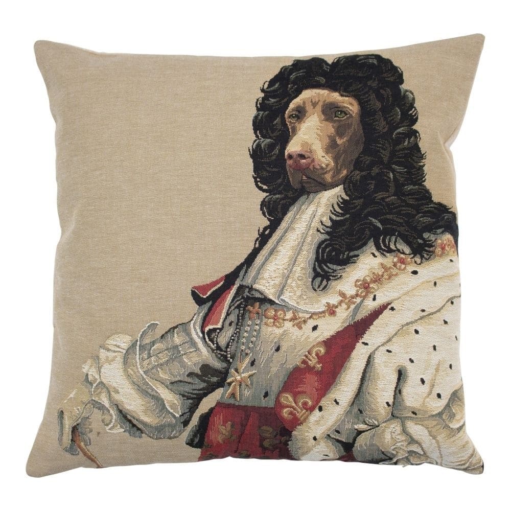 Gobelin Kissen Hund Louis XIV (45 x 45 cm)