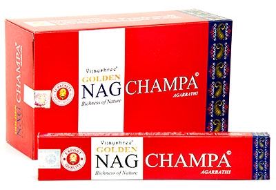 Golden Nag Champa Weihrauch (12er Pack)