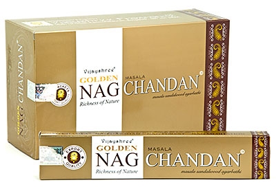 Golden Nag Weihrauch Chandan (12er Pack)