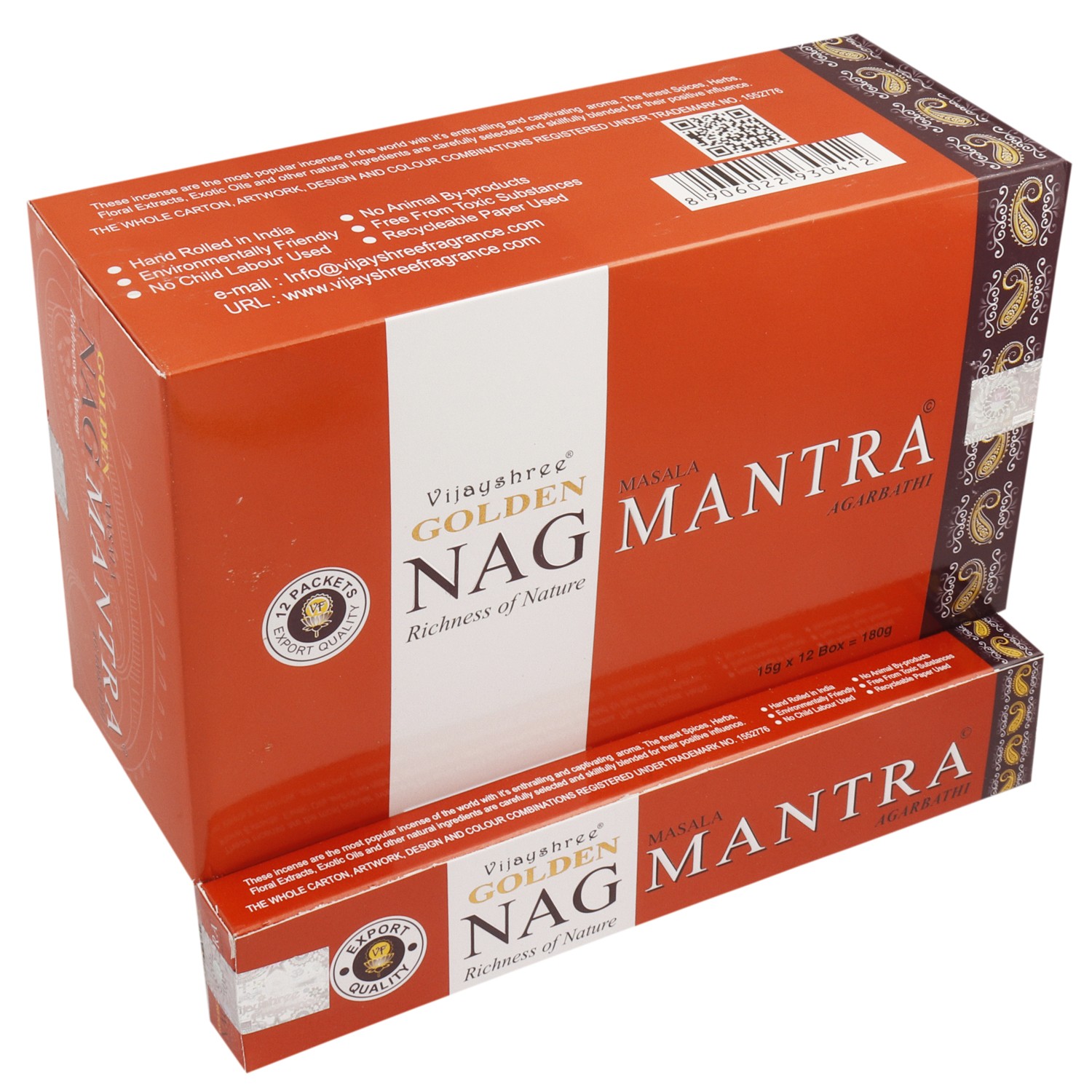 Golden Nag Weihrauch Mantra Vijayshree (6 Packungen - 15 g)