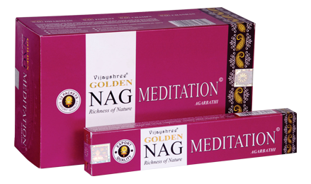 Golden Nag Weihrauch Meditation (12 x 15 Gramm)