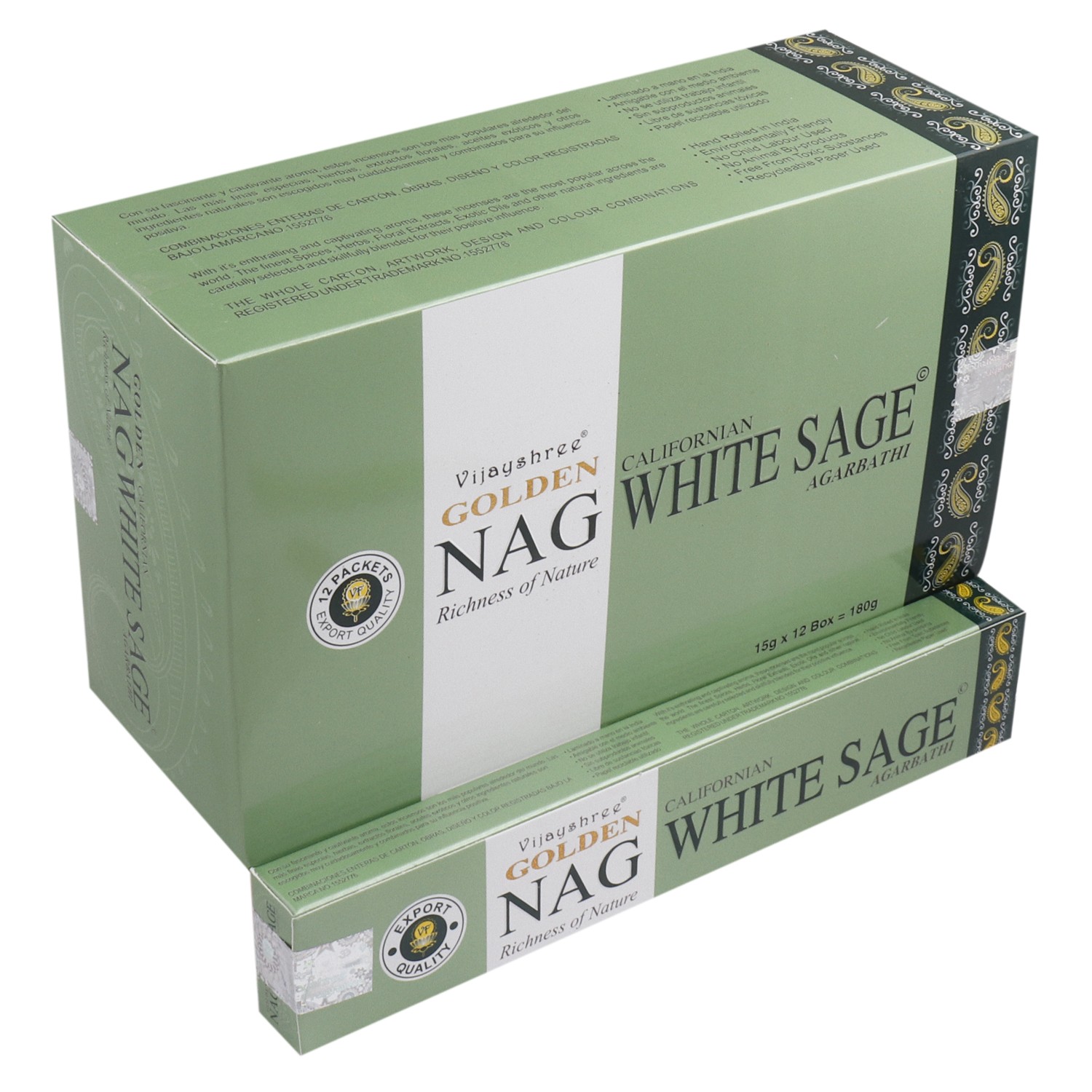 Golden Nag Weihrauch Wei-er Salbei (6 Packungen - 15 g)