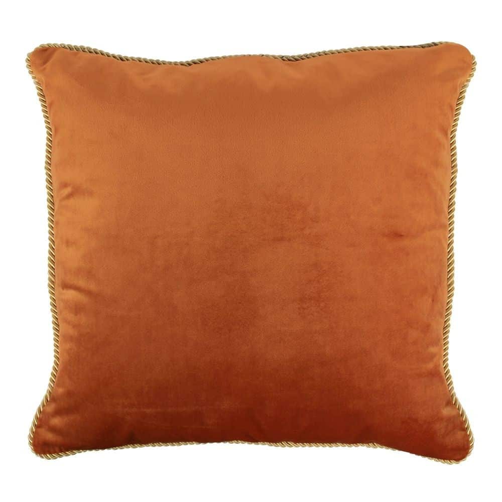 Golden-Orange Samtkissen (45 x 45 cm) unter Textilien - Kissen