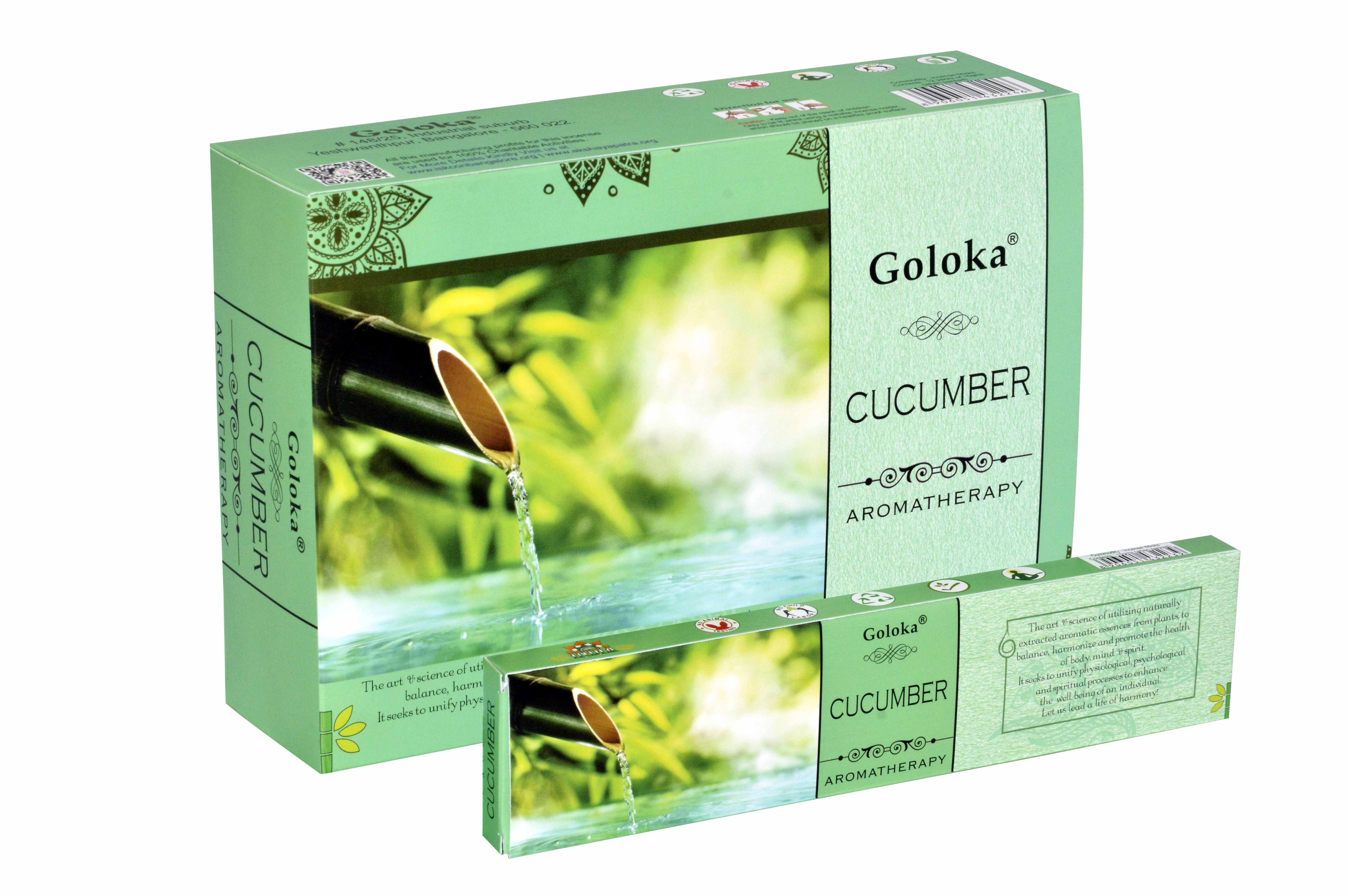 Goloka R-ucherst-bchen Aromatherapie Gurke (12er Pack)