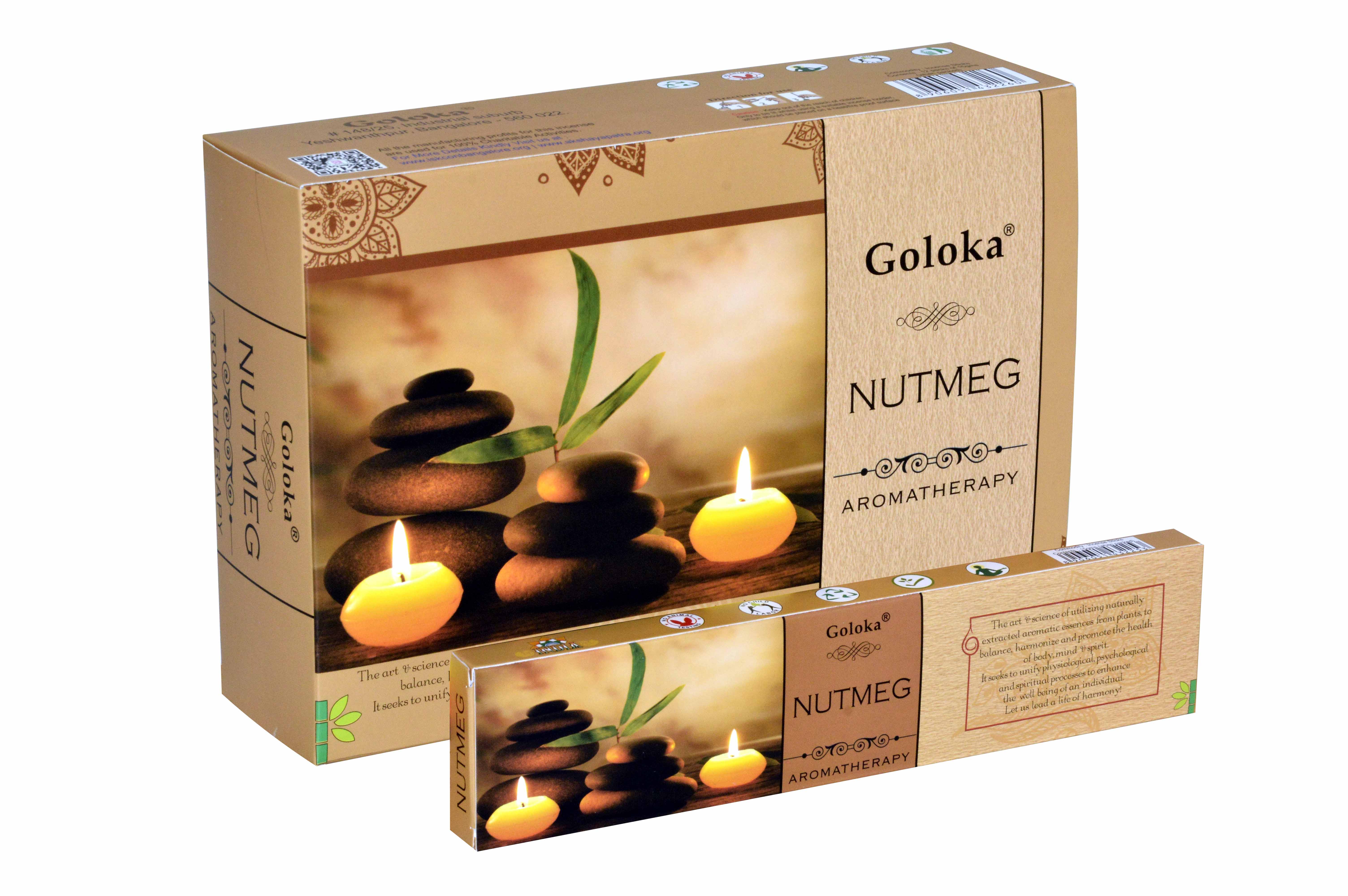 Goloka Weihrauch Aromatherapie Muskatnuss (12er Pack)