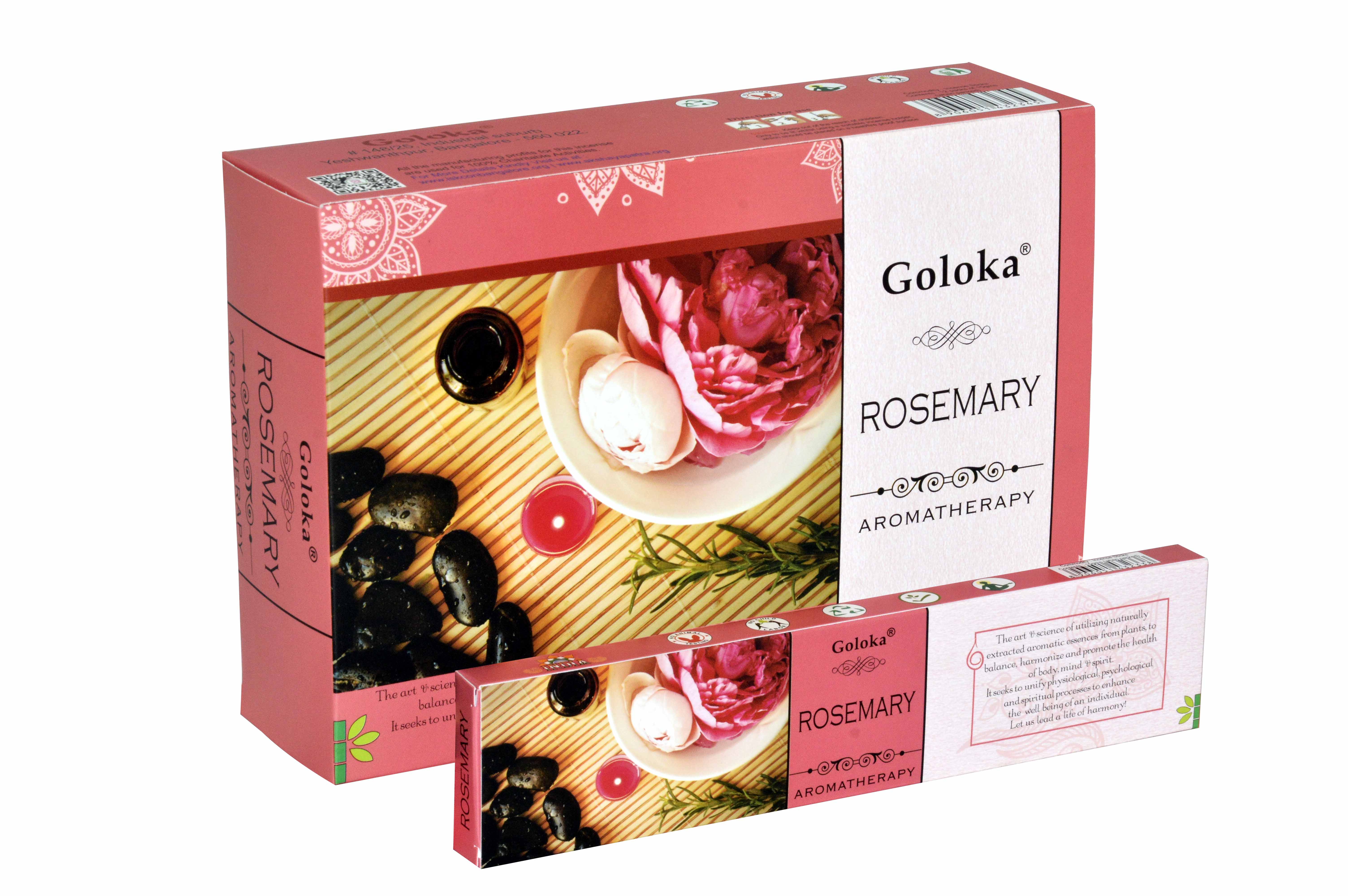 Goloka Weihrauch Aromatherapie Rosmarin (12er Pack)