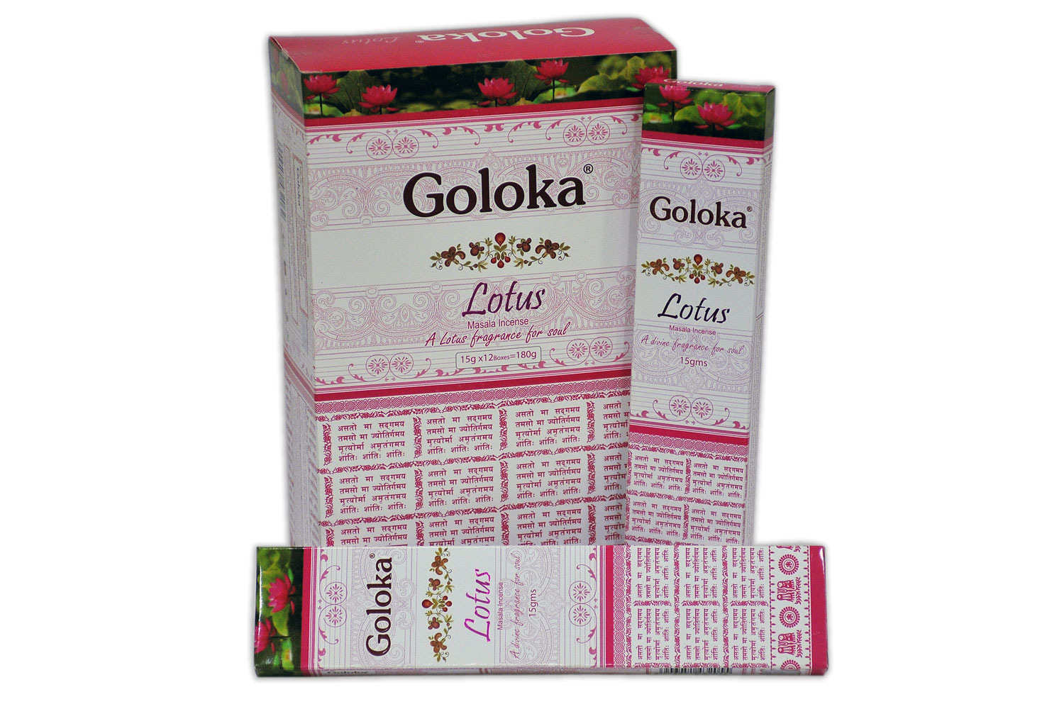 Goloka Weihrauch Lotus (12er Pack)