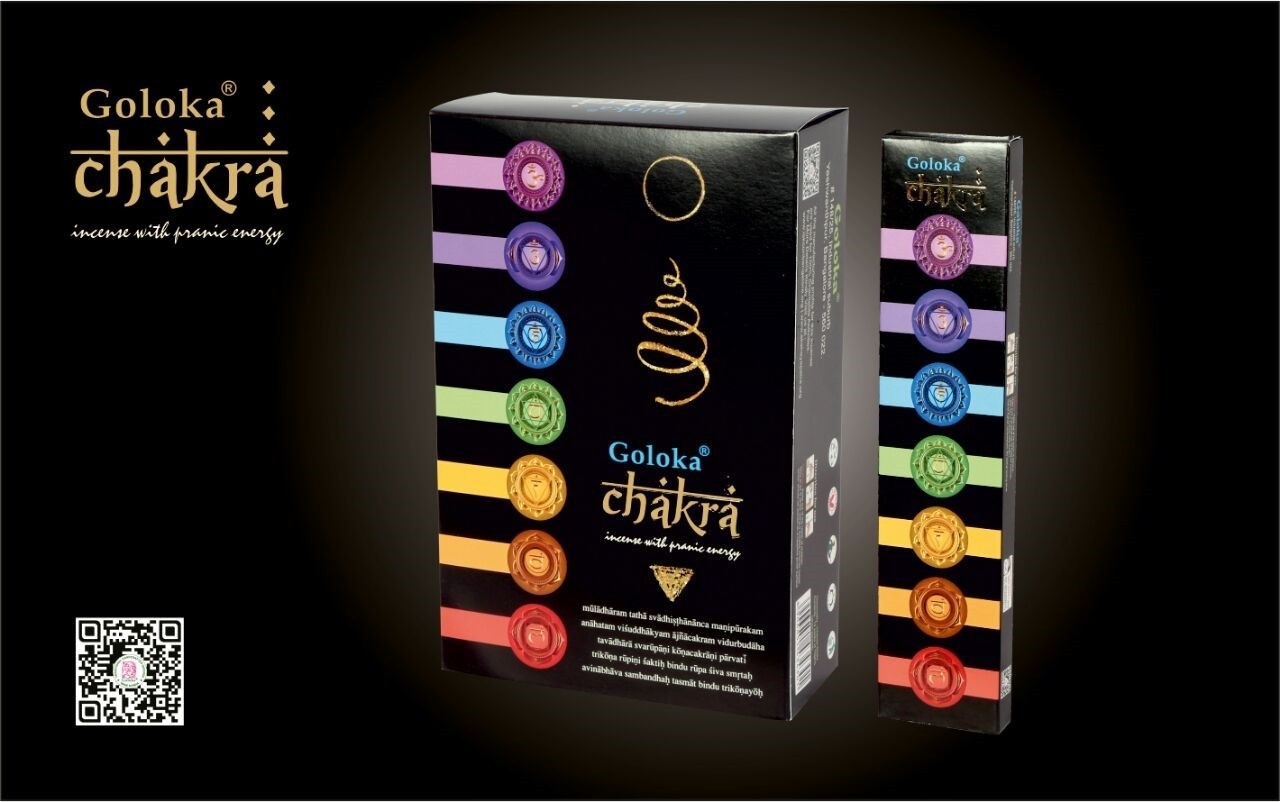 Goloka Weihrauch mysterious Black Chakra (12er Packung)