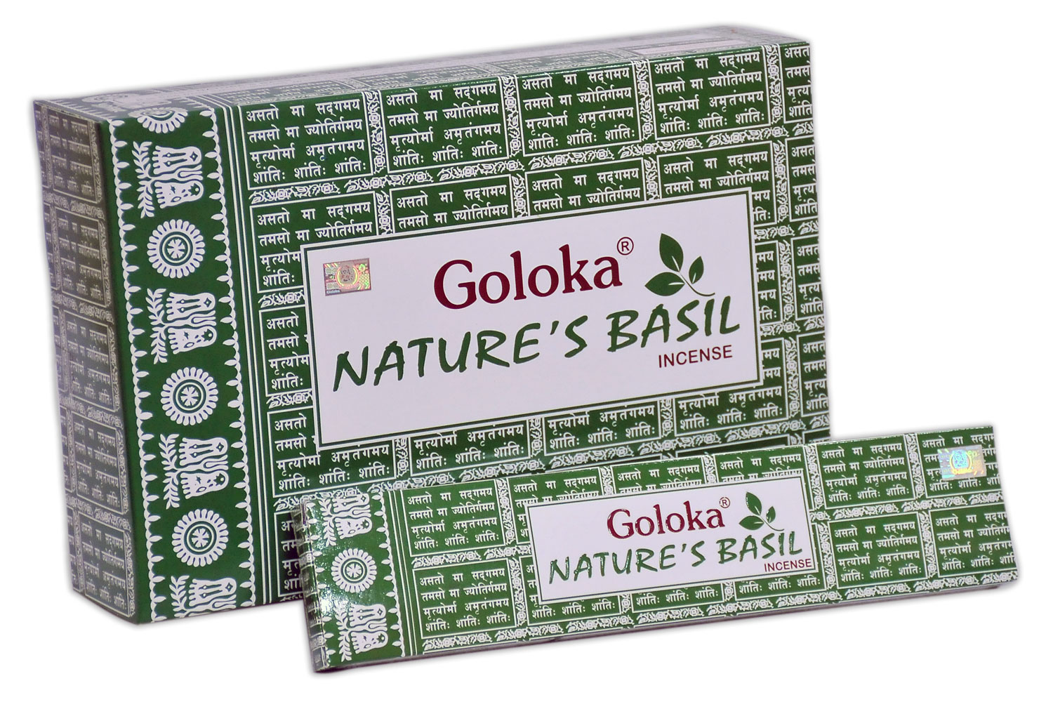 Goloka Weihrauch Natur Basilikum (12er Pack)