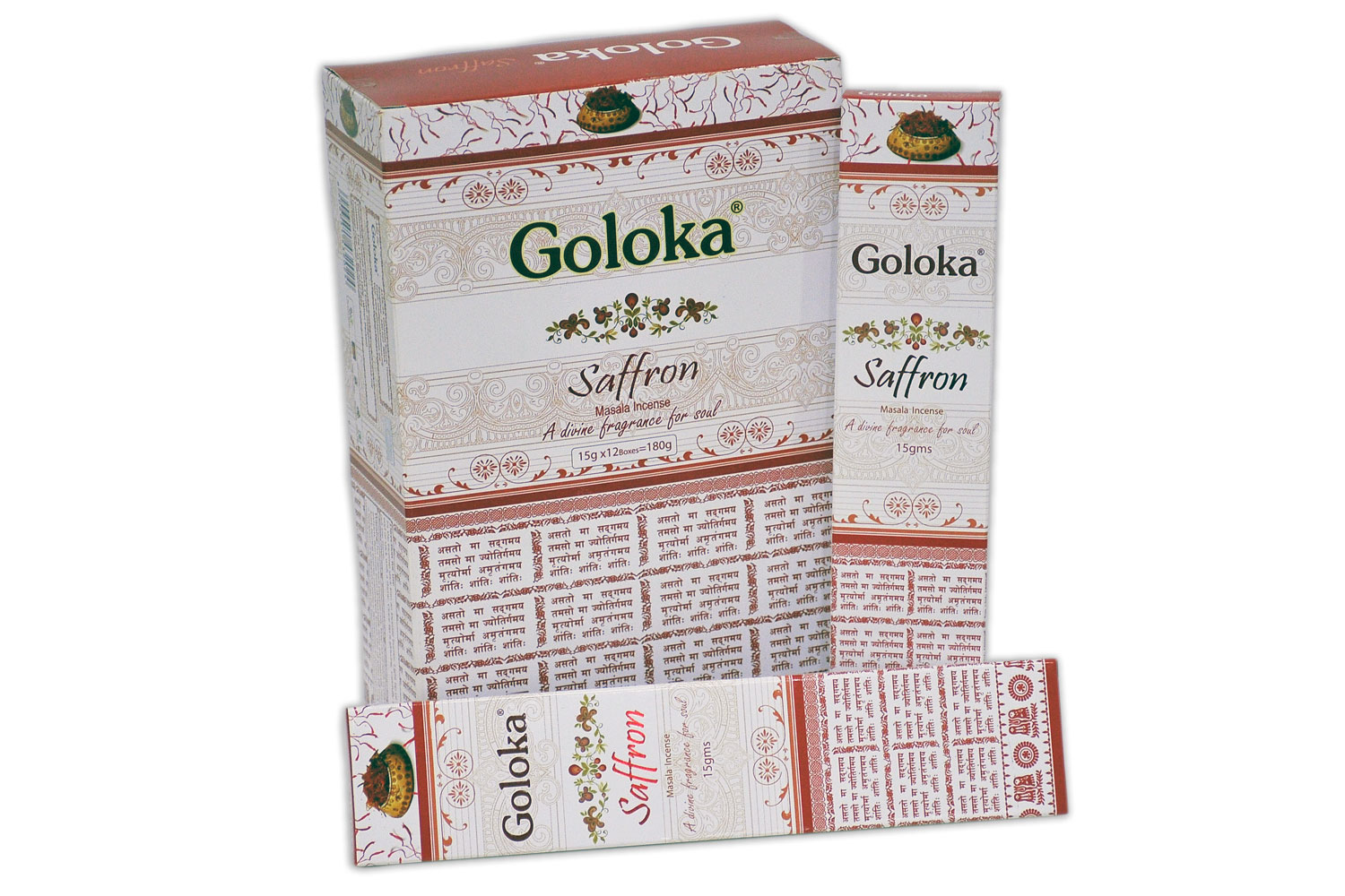 Goloka Weihrauch Safran (12er Pack)