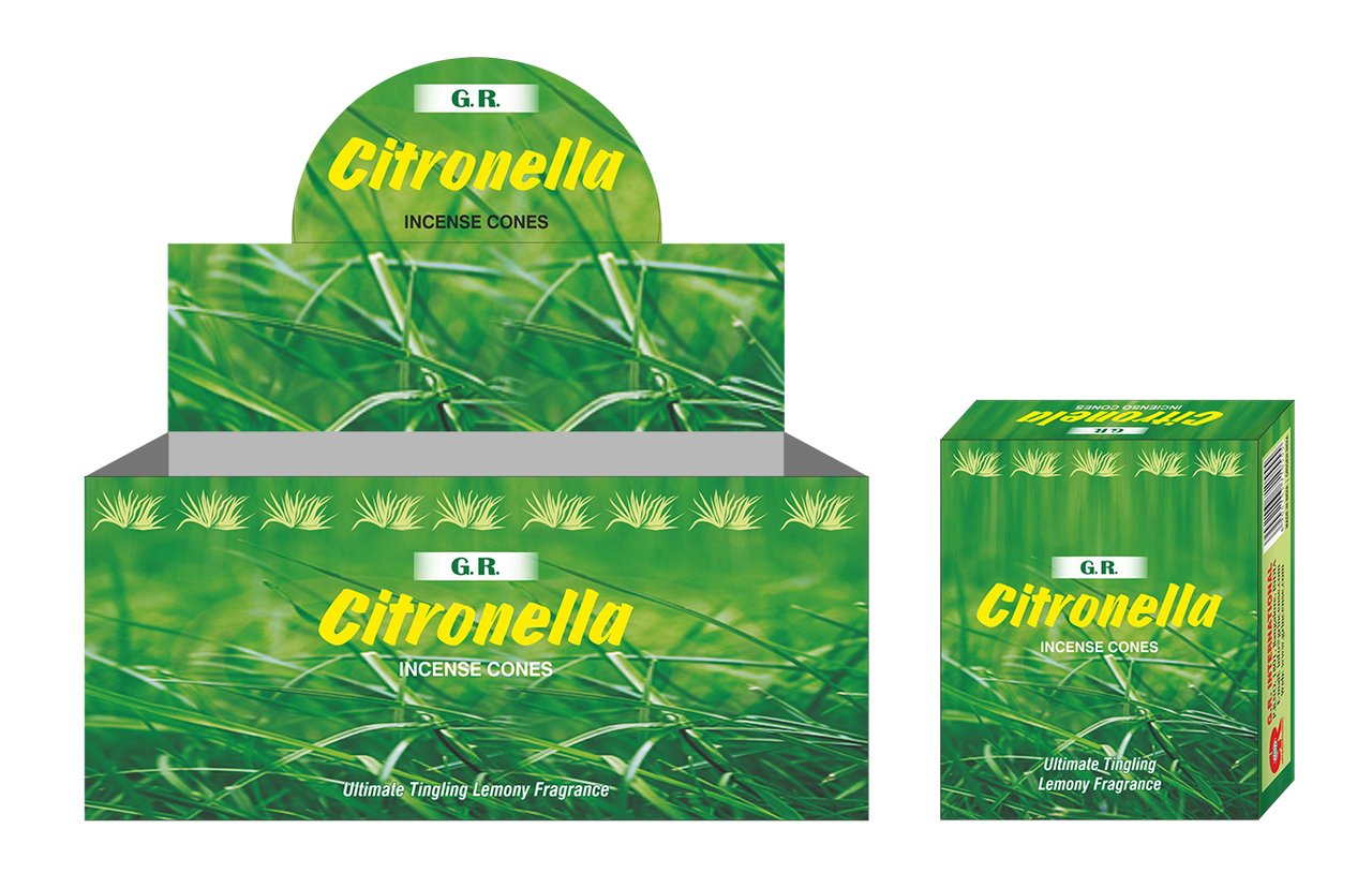 GR R-ucherkegel Citronella (12 Packungen) unter Weihrauch - Weihrauch Arten - Weihrauch D?fte - Zitronen Weihrauch - Weihrauch - Weihrauchmarken - GR Weihrauch - Weihrauch - Weihrauch Arten - Weihrauch R?ucherkegel