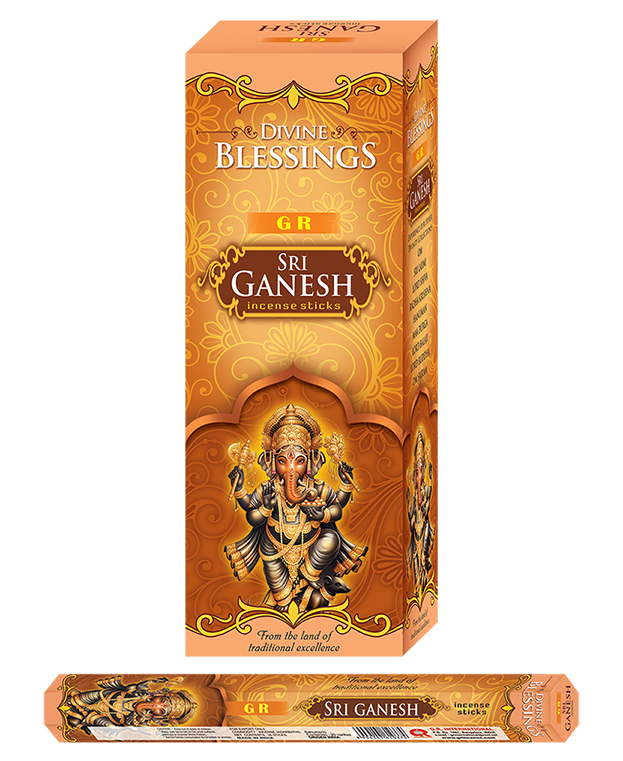 GR Weihrauch Sri Ganesh (6 Packungen) unter Weihrauch - Weihrauchmarken - GR Weihrauch - Weihrauch - Weihrauch Arten - R?ucherst?bchen