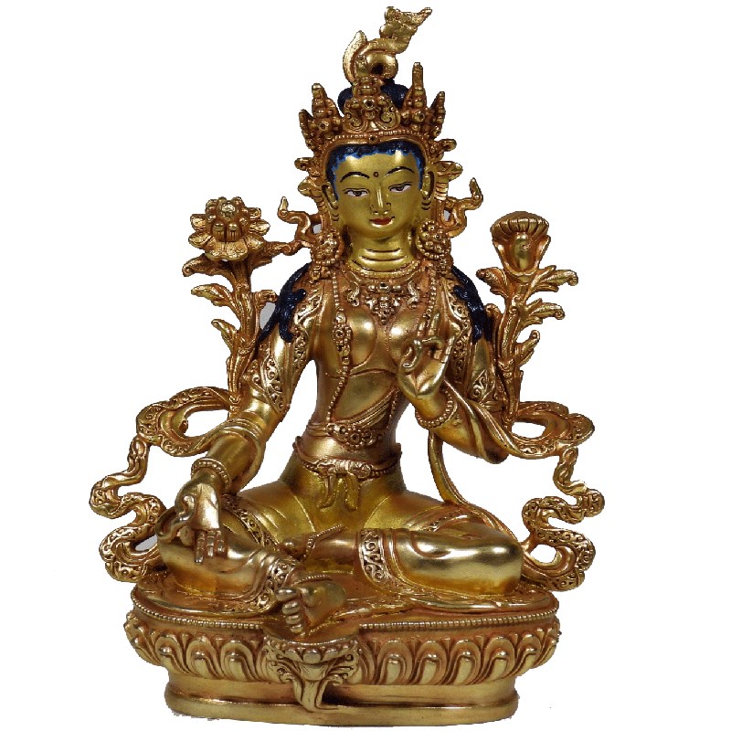 Green Tara Gold Style