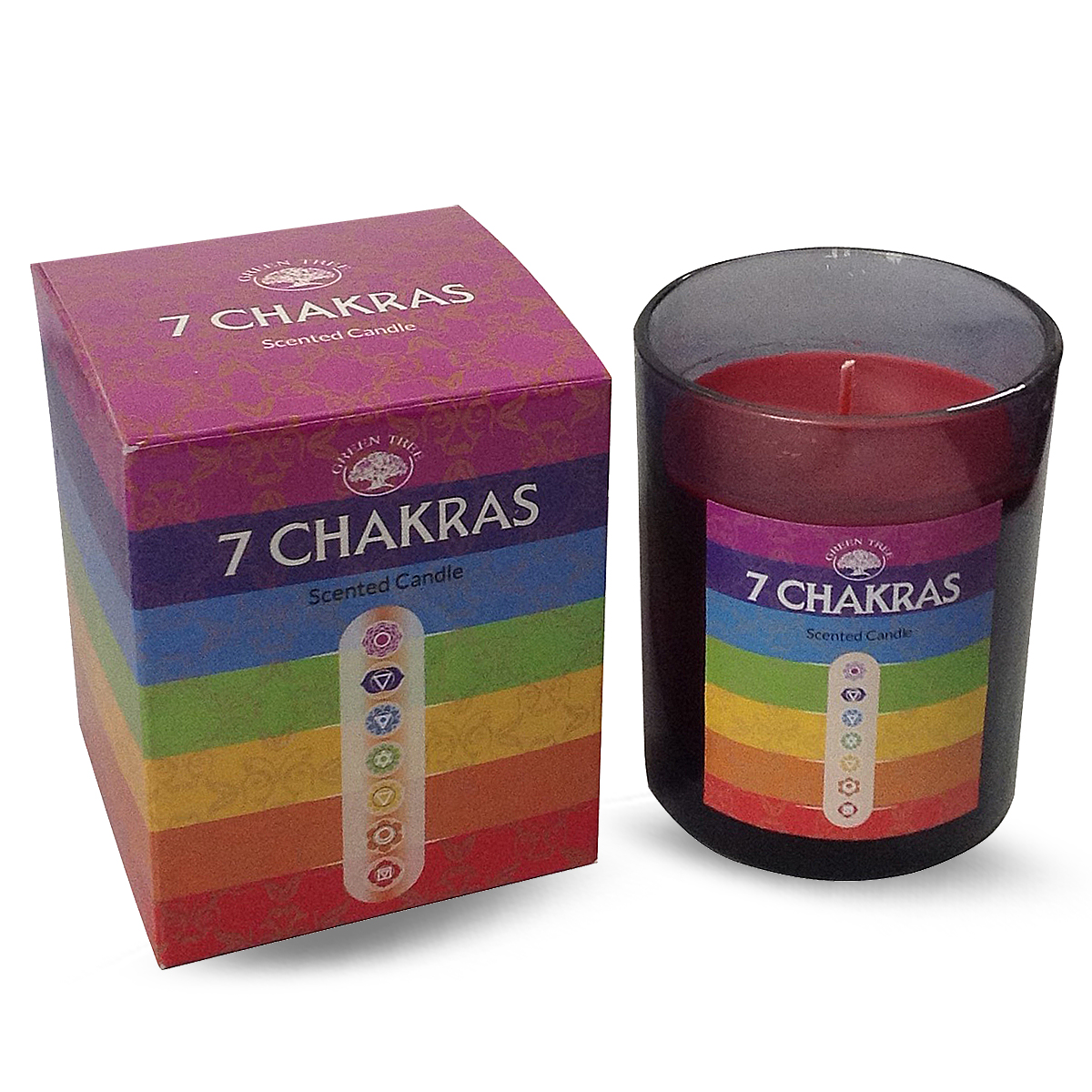 Green Tree Duftkerze 7 Chakra (210 Gramm)