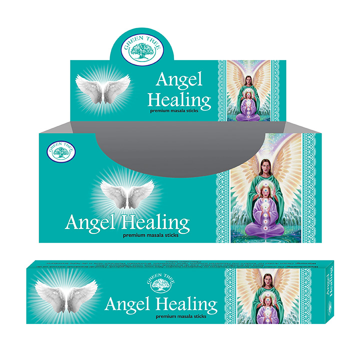 Green Tree R-ucherst-bchen Angel Healing Massala (12 Packungen - 15 Gramm) unter Weihrauch - Weihrauch Arten - R?ucherst?bchen - Weihrauch - Kirchenweihrauch - Heilige R?ucherst?bchen - Weihrauch - Weihrauchmarken - Green Tree Weihrauch