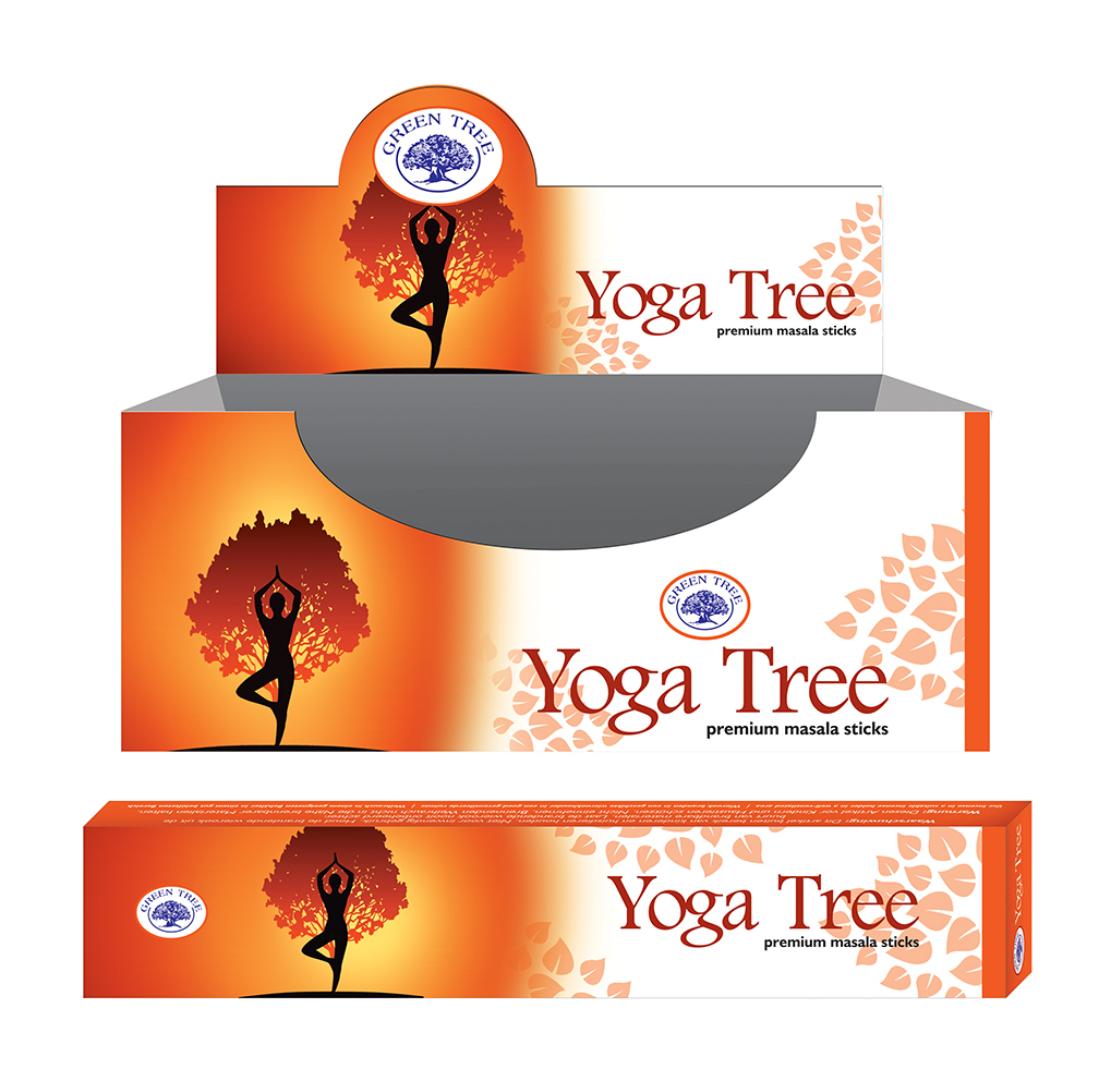 Green Tree R-ucherst-bchen Yoga Tree (12 Packungen - 15 Gramm)