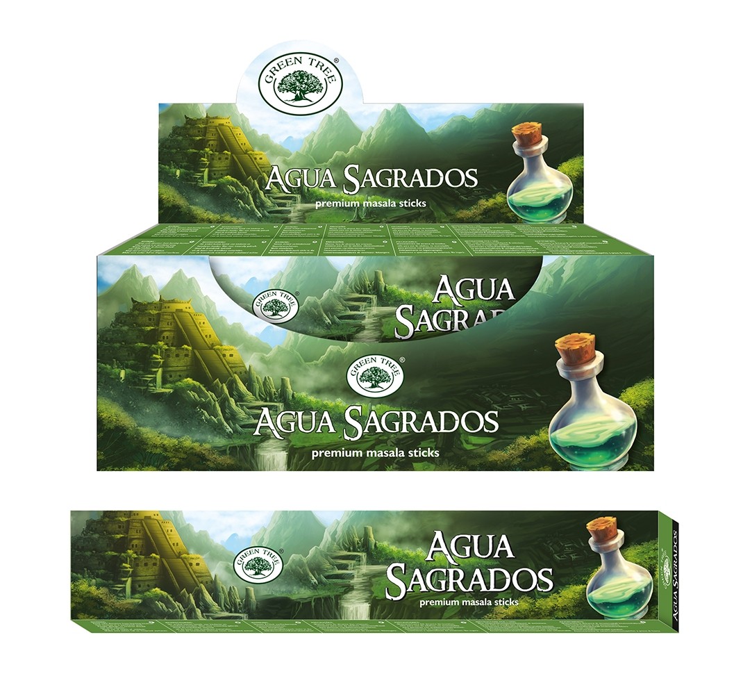 Green Tree Weihrauch Aqua Sagrados (12er Packung - 15 Gramm)