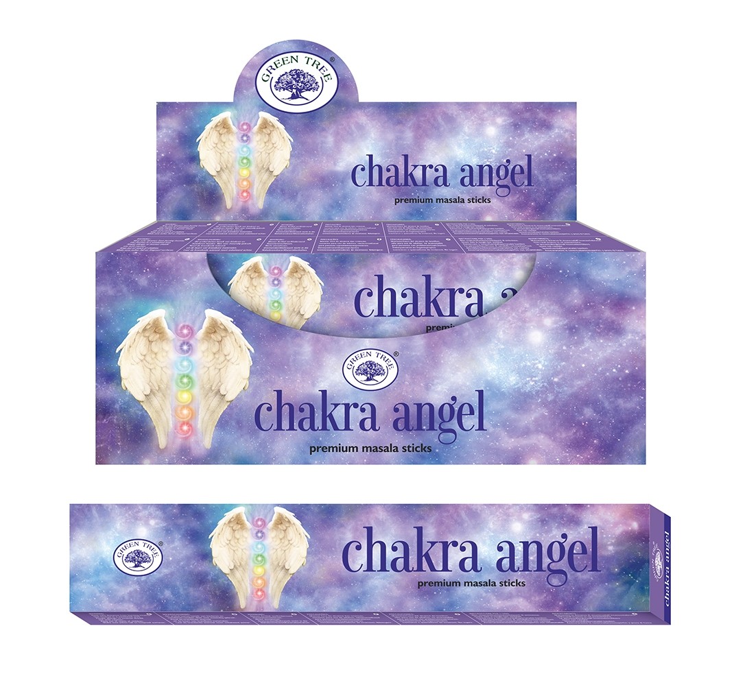 Green Tree Weihrauch Chakra Engel (12er Packung - 15 Gramm)