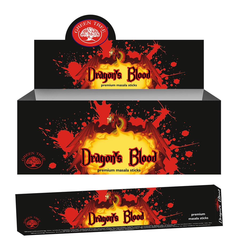 Green Tree Weihrauch Dragons Blood (12 Pakete)